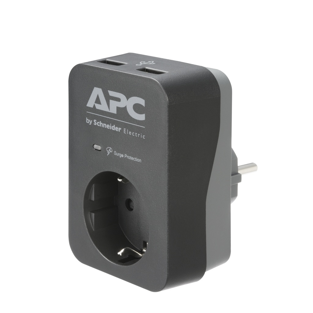 APC Essential SurgeArrest 1 Outlet, 230V, Black 