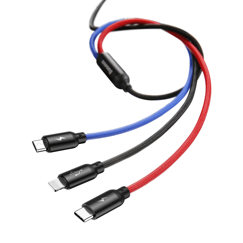 BASEUS FISHE 3-IN-1 TYPE -C TO M+L+C