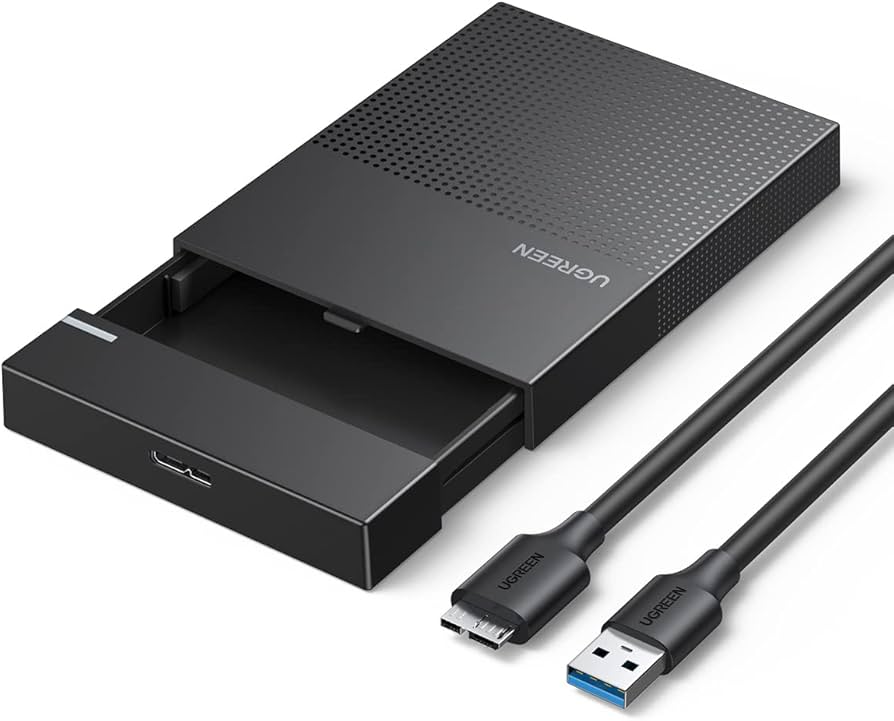 UGREEN 2.5" HARD DRIVE ENCLOSURE - MICRO-B-TO USB-A