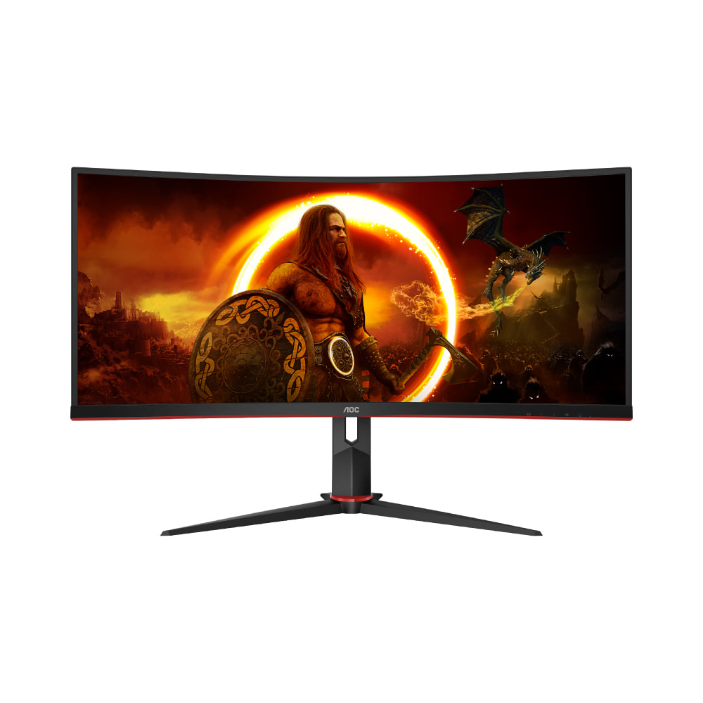 GAMING MONITOR AOC 34" CU34G2X/BK  144Hz  3440 X1440 HDMI ;1