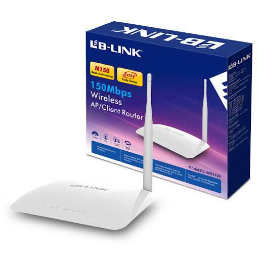 LB LINK WIRELESS AP/CLIENT ROUTER - MODEL BL-WR1100