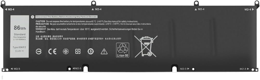 Bateri Dell Precision 5550 5560 Inspiron 7500 7510 7610 Alienware M15 M17 R3 R4 R5 R6 R7 XPS 15 9500 9510 G15 5510 5511 Series