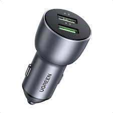 UGREEN Dual USB Car Charger (Space Gray)-05