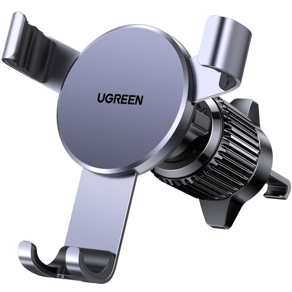 UGREEN Gravity Drive Air Vent Mount Phone Holder (Space gray)-17-51