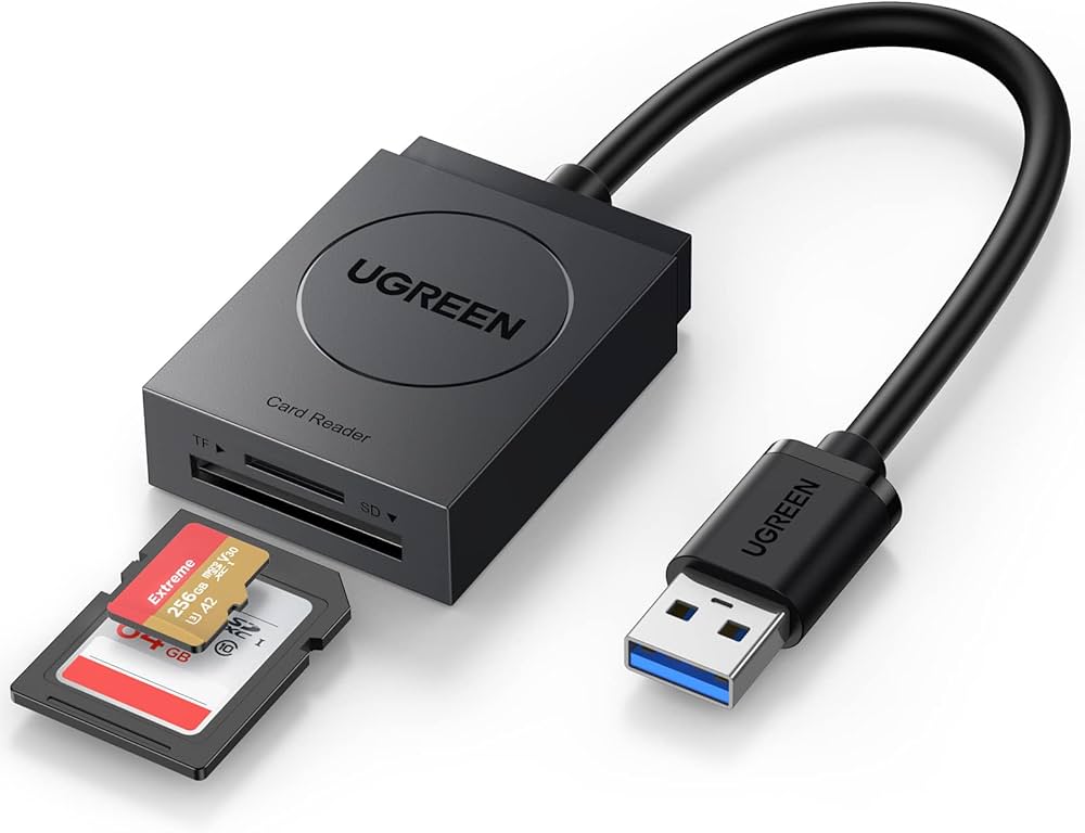 UGREEN USB 3.0 to TF + SD Dual Card Reader (Black)-14