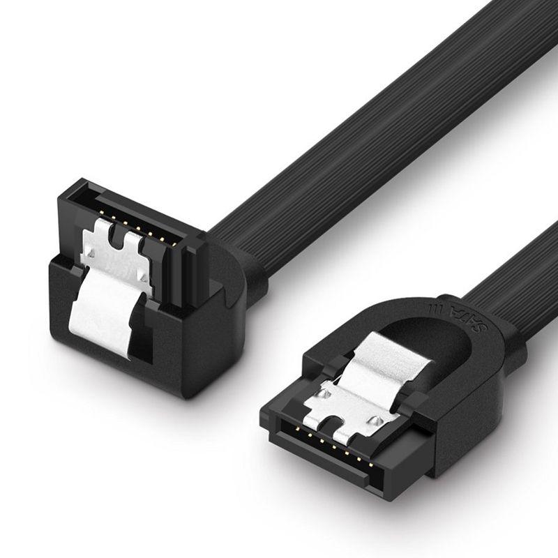 UGREEN Angled SATA 3 Data Cable 0.5m (Black)-25