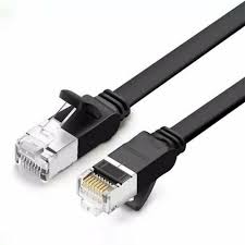 "UGREEN Cat 6 U/UTP Pure Copper Ethernet Flat Cable 1m-04 (Black)"