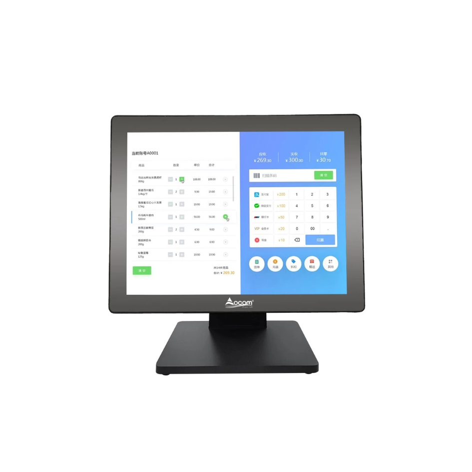 POS SYSTEM - MODEL POS-1513 - RAM 8GB - PROC I5 4th - SSD 128GB - DISP 15" TOUCH