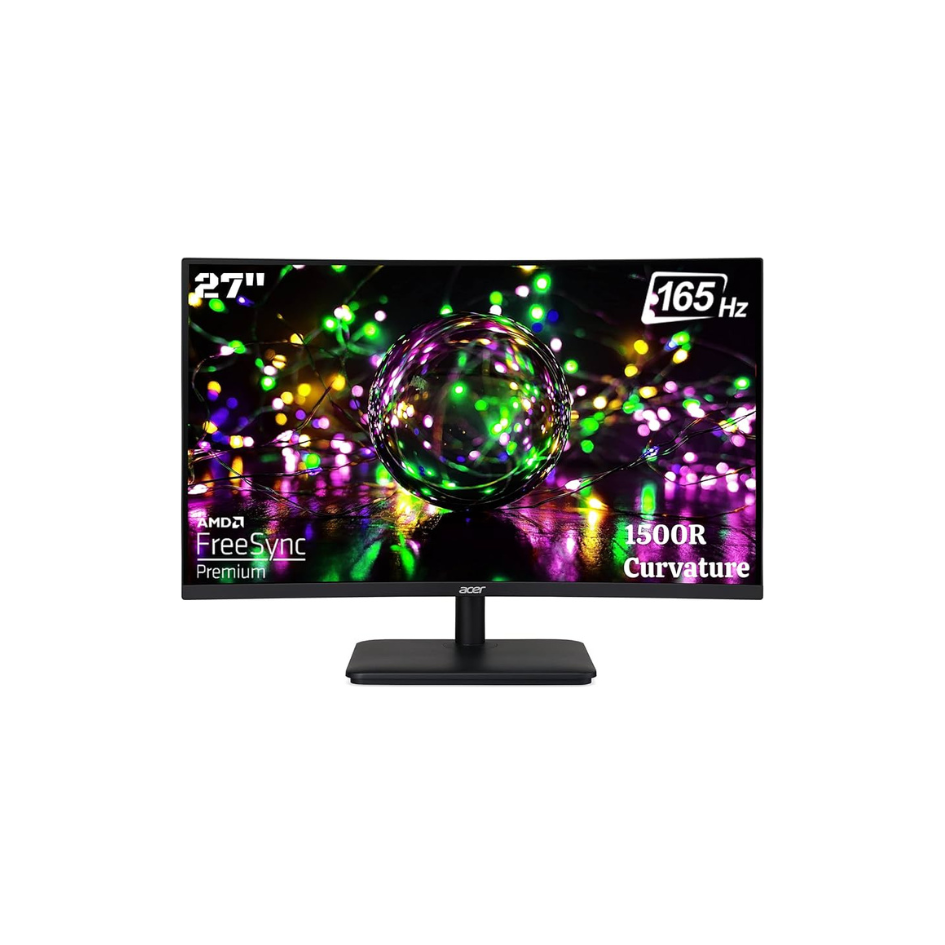 MONITOR GAMING ACER 27" NITRO ED270RS VA 180HZ ZERO FRAME FULL HD,1 MS 250 NITS,150R FREESYNC PRENIUM 2Y