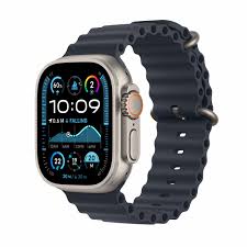 APPLE WATCH ULTRA 2  49 MM NATURAL TI  NAVY OCEAN BAND