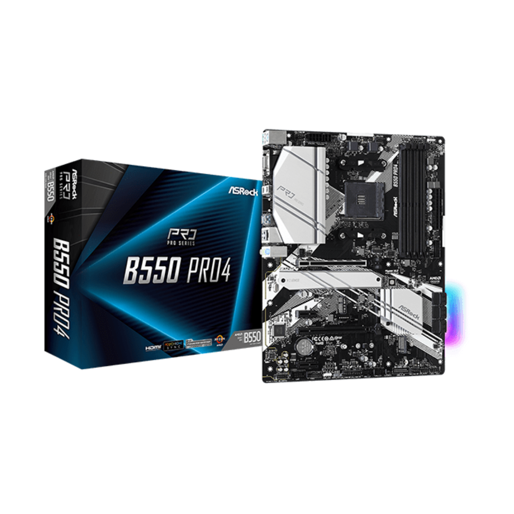 MOTHERBOARD AMD AM4 ATX - B550 PRO4