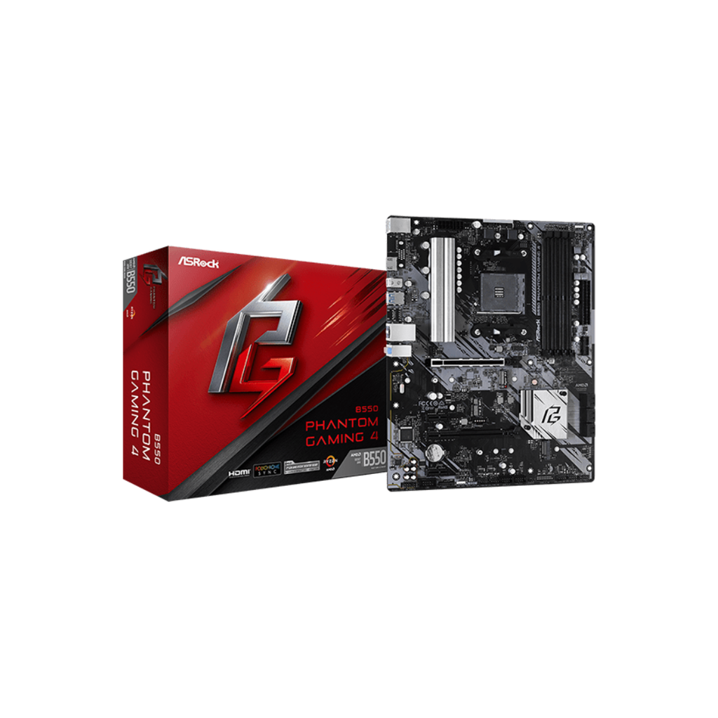 MOTHERBOARD AMD AM4 ATX - B550 PHANTOM GAMING 4