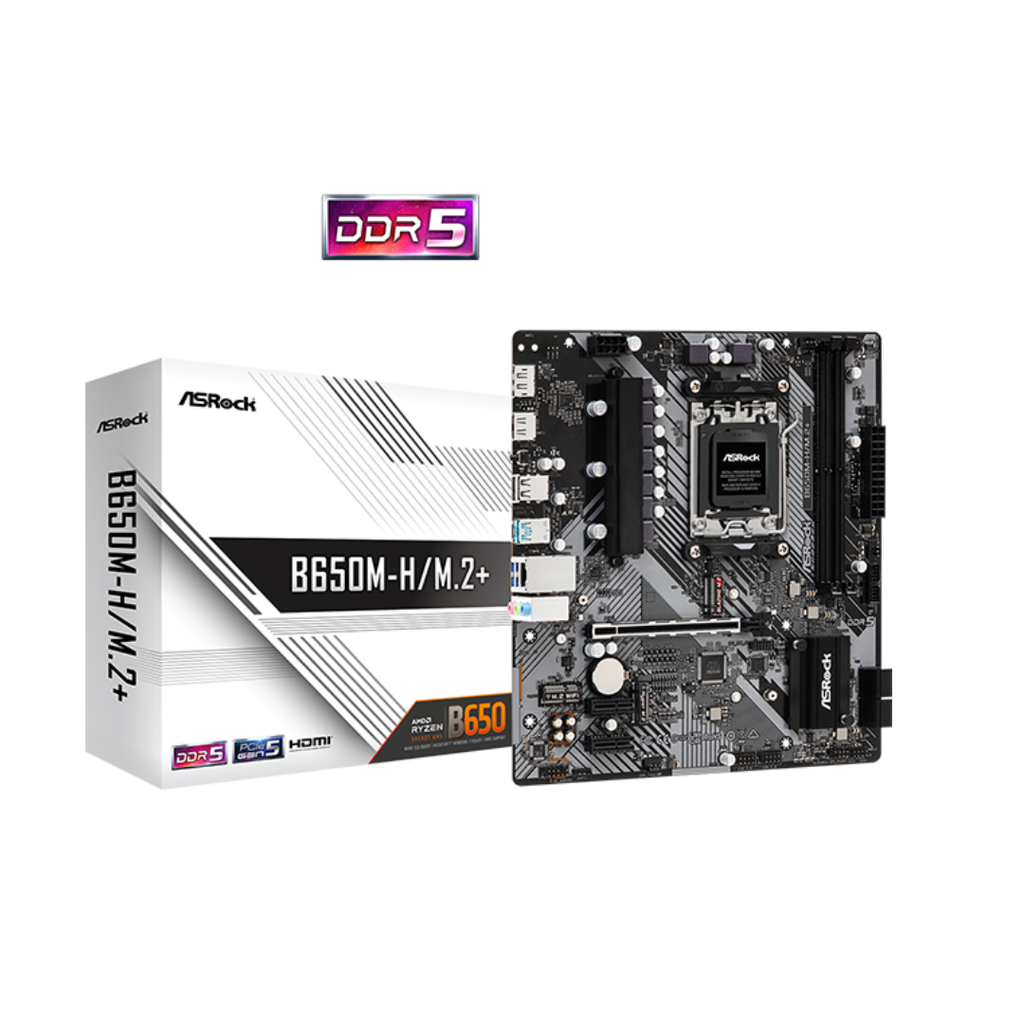 ASRock MOTHERBOARD AM5 Micro-ATX - B650M-H/M.2+