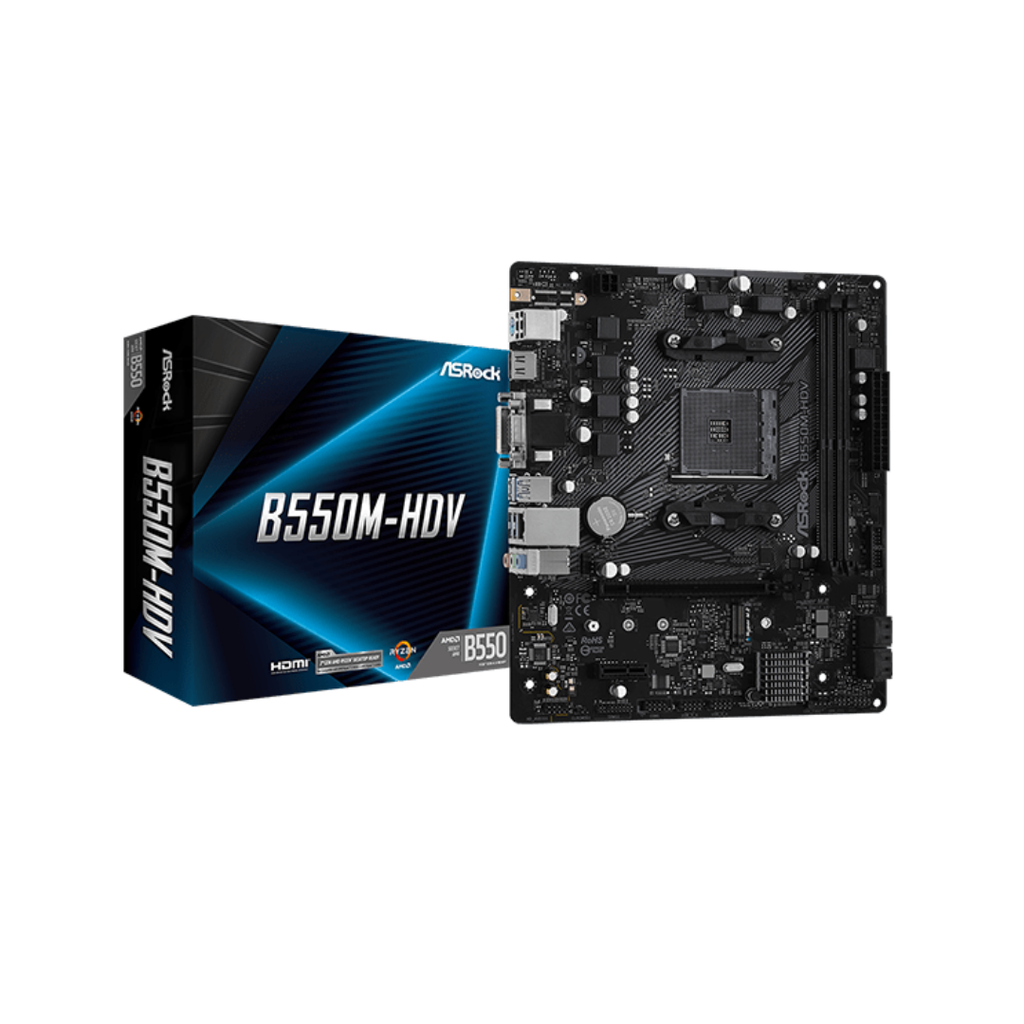 ASRock MOTHERBOARD AM4 Micro-ATX - B550M-HDV