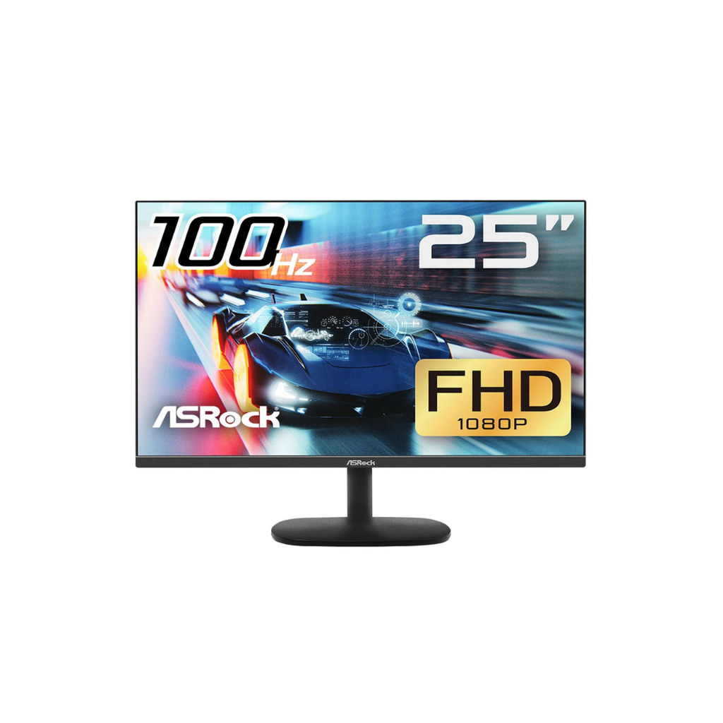 MONITOR ASROCK - CL25FF - 100Hz - 1ms - 24.5" Full HD (1920x1080) Flat IPS Display