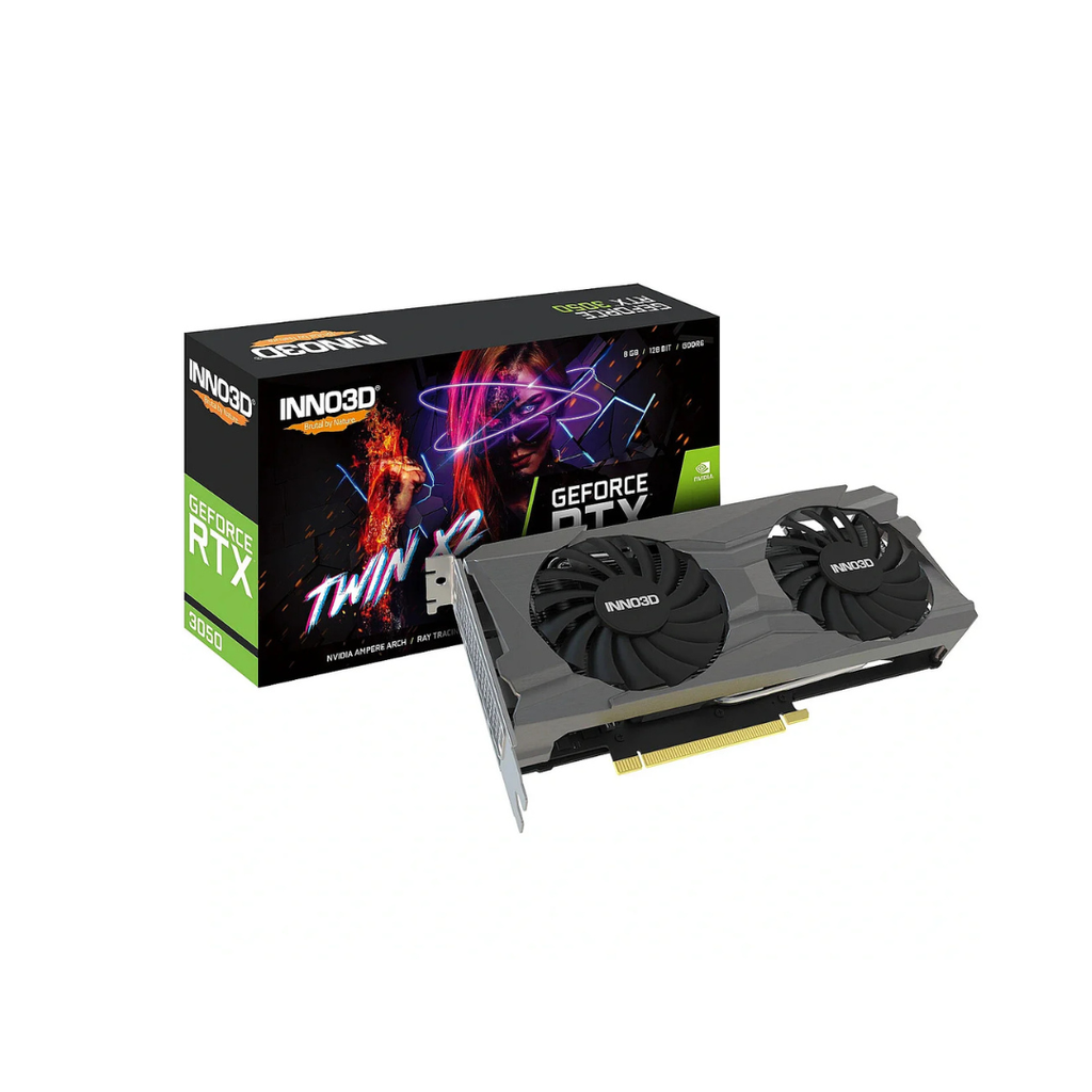 KARTE GRAFIKE - PCIE RTX 3050 6GB Inno3D Twin X2 GDDR6