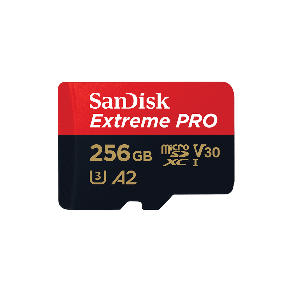 SANDISK EXTREME PRO 256 GB MICRO SDXC CARD WITH ADAPTER