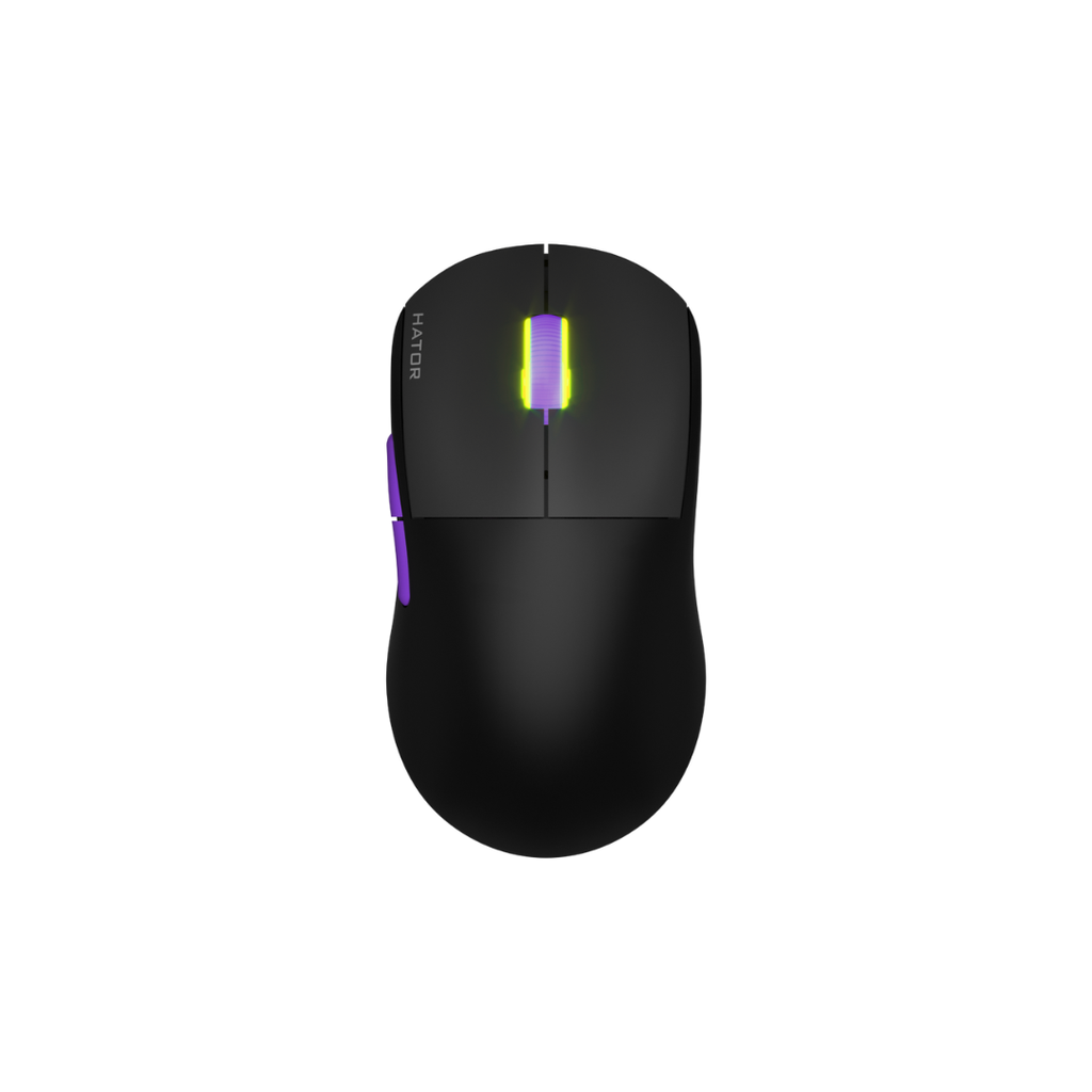 MOUSE GAMING HATOR - Quasar ULTRA 4K Wireless, black/pink,59g, PixArt 3395, 26,000dpi, tri-mode wireless , 1+4Khz,RGB
