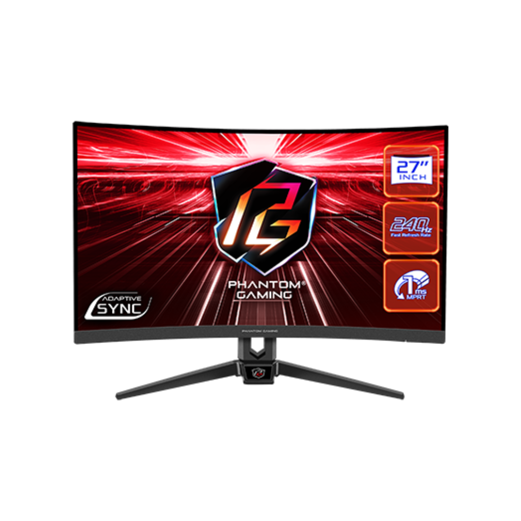 MONITOR ASROCK - PG27F15RS1A  - 240Hz - 1ms - 27" FHD (1920x1080) CURVED 1500R