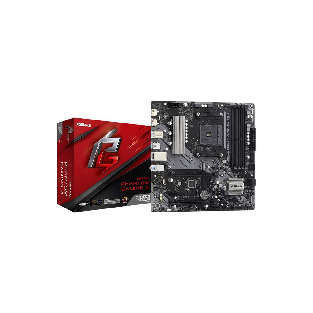 ASRock MOTHERBOARD AMD AM4 ATX - B550M PHANTOM GAMING 4