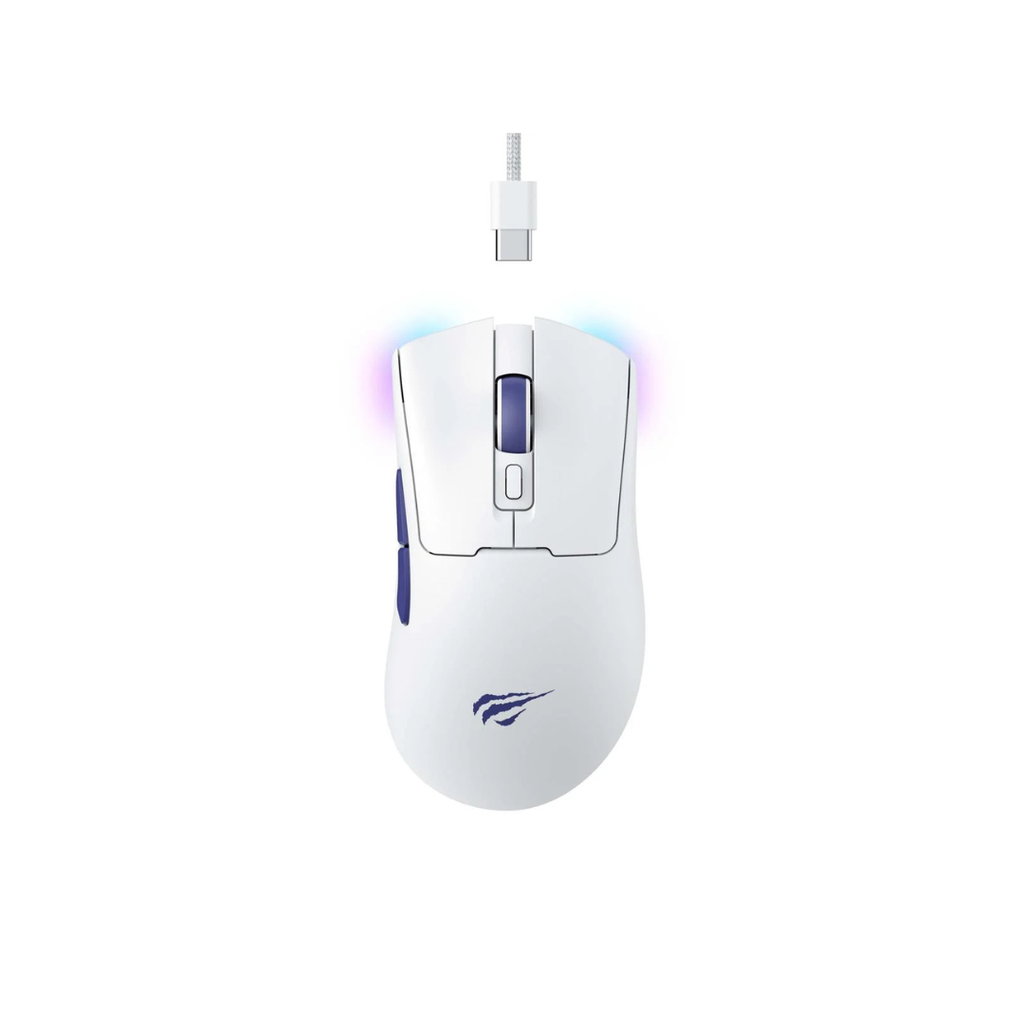 Gaming series-Wirelss gaming mouse -MS966 WHITE + BLUE