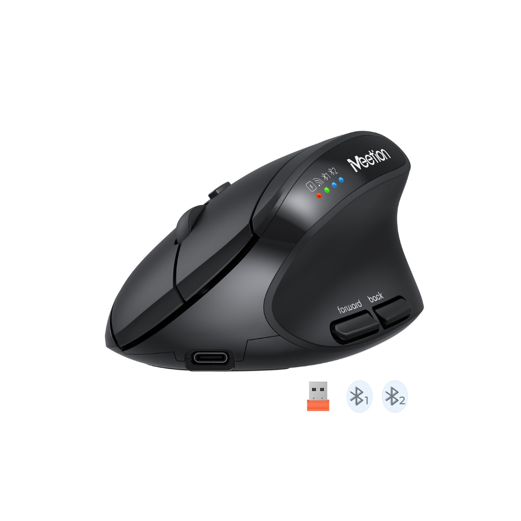 2.4G+Bluetooth Office Mouse Black - BTM008 - MEETION
