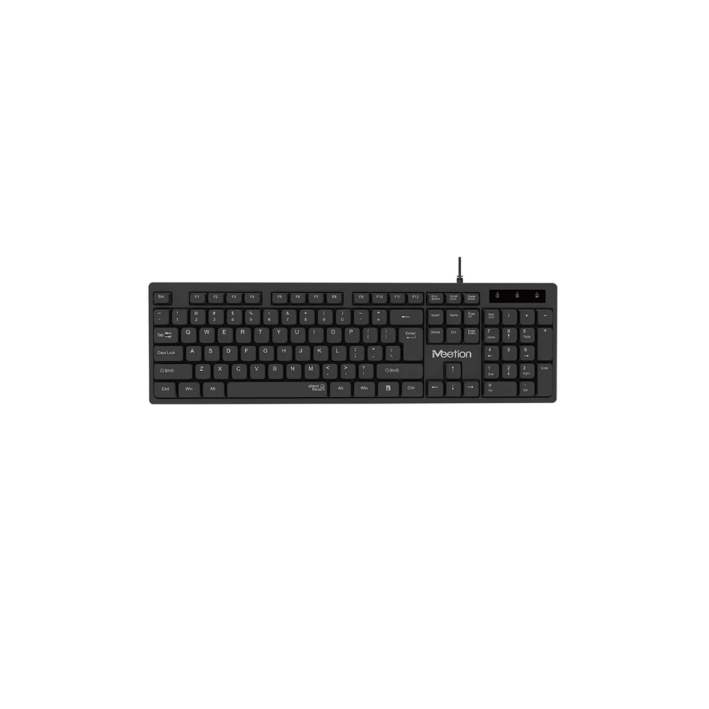 USB Wired mini keyboard Black US - K400 - MEETION