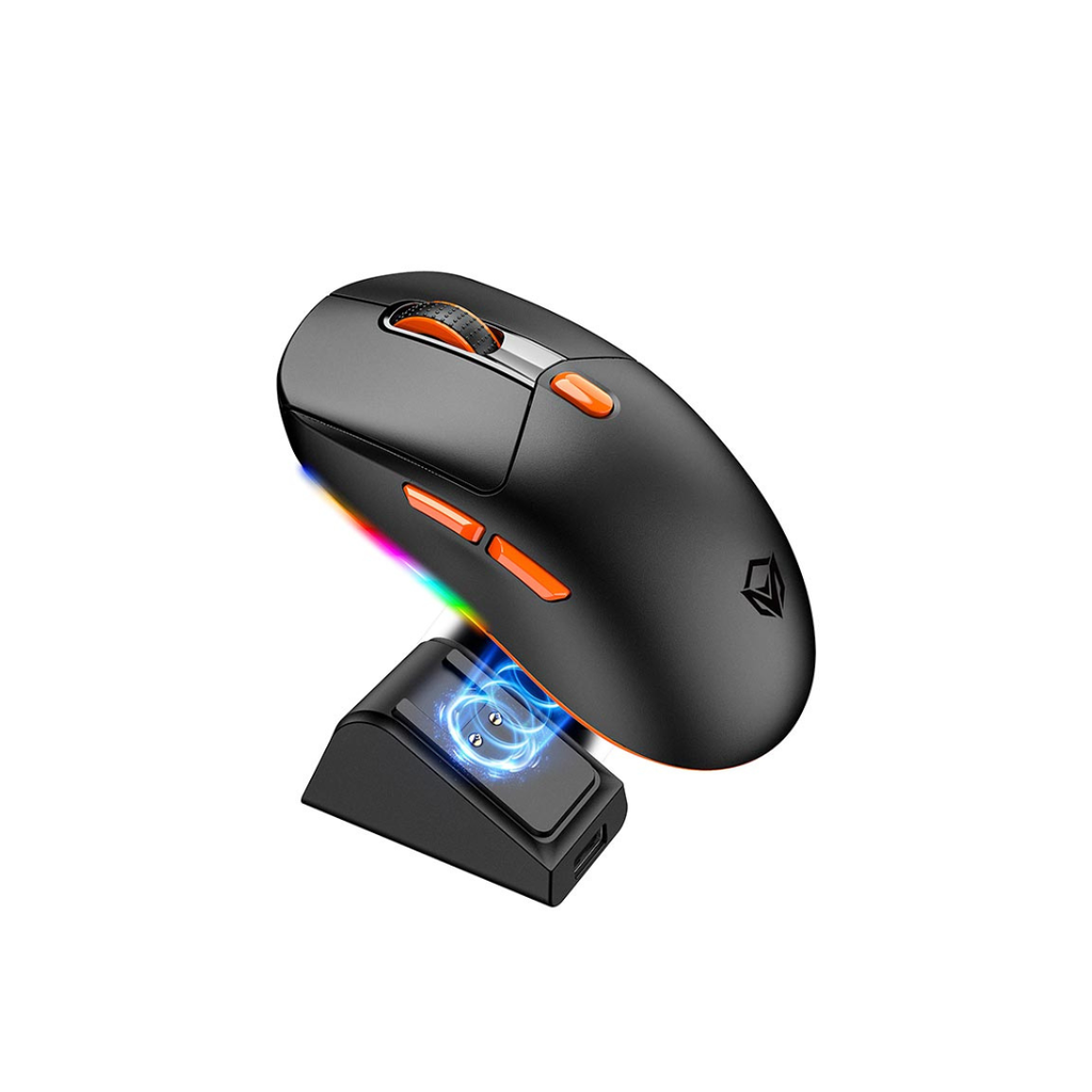 Wired+2.4G+Bluetooth Gaming Mouse With Charing base Black - GW38 - MEETION