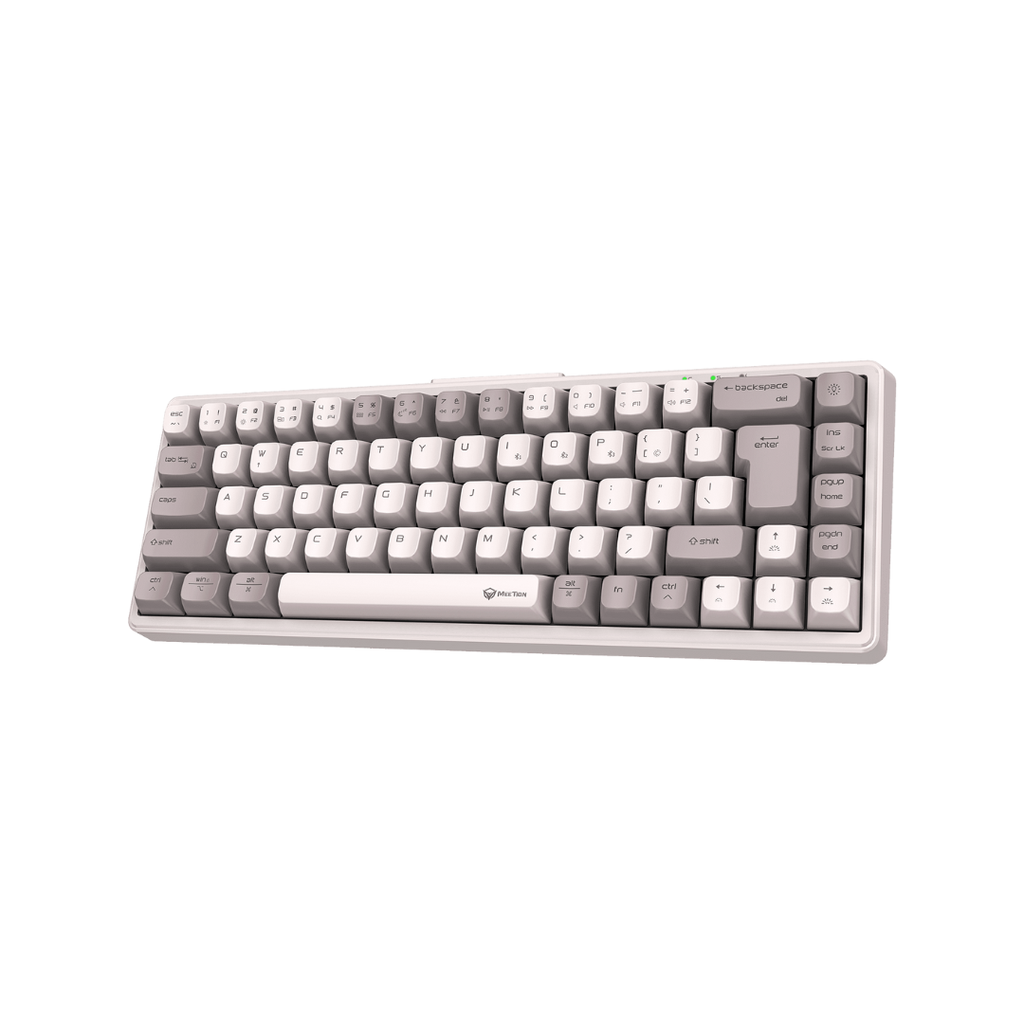 Wired+2.4G+Bluetooth Gaming Keyboard White US - MK12 - MEETION