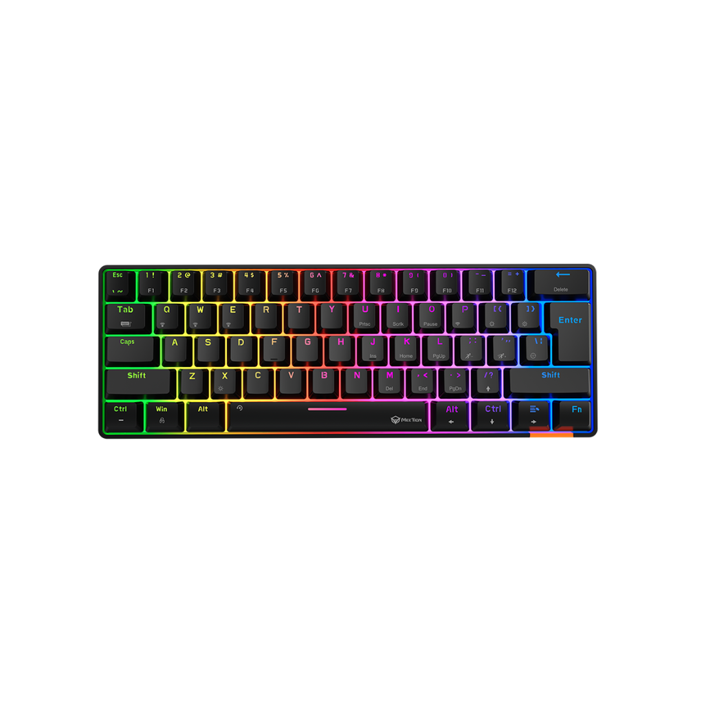 Wired+Bluetooth 60% Mechanical keyboard black US - MK005BT - MEETION