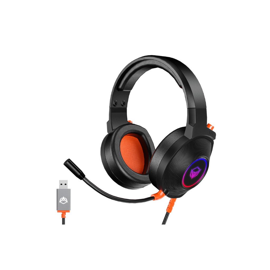 USB Wired Gaming Headset Black - HP012 - MEETION
