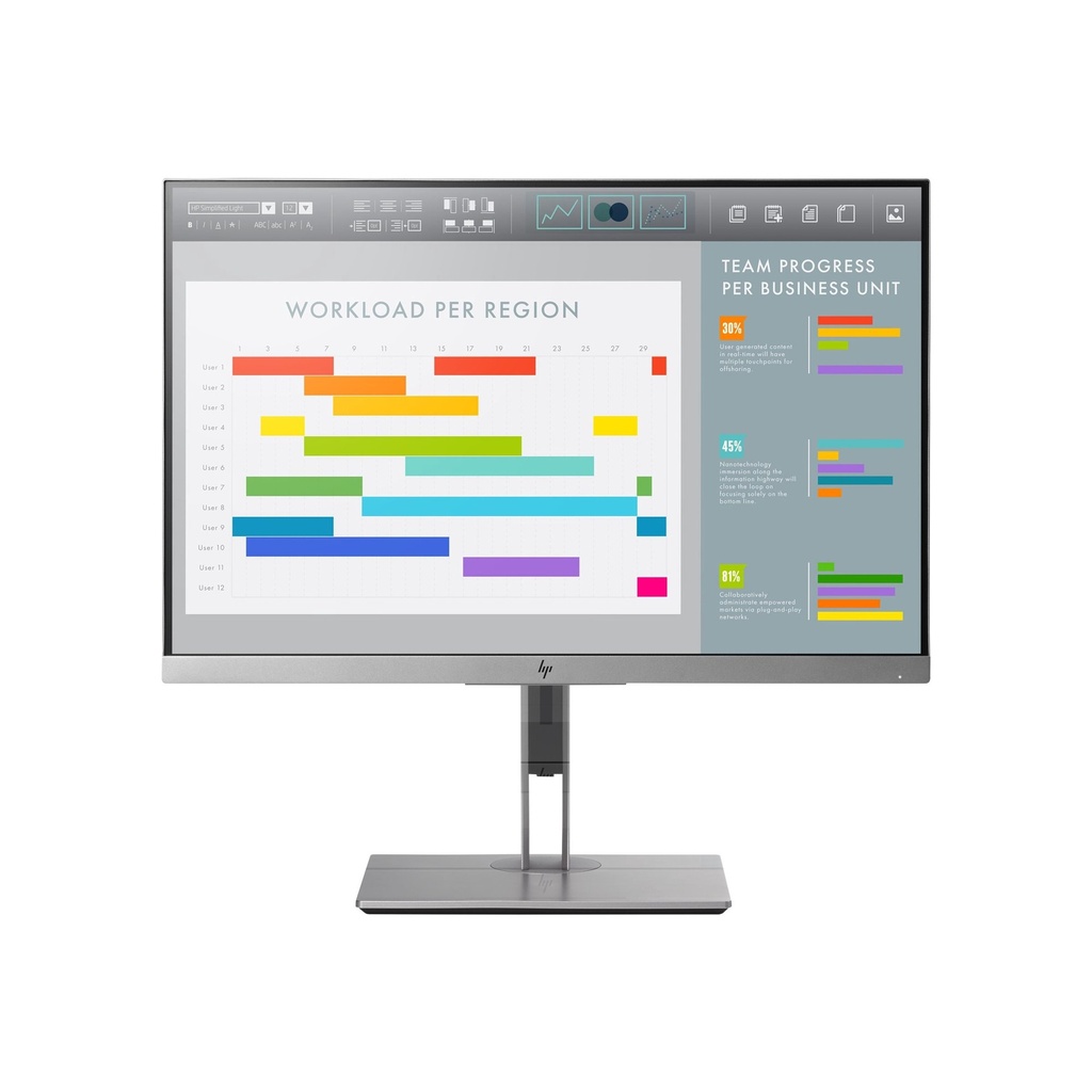 MONITOR HP 24" E243i - HDMI ,  DISPLAY PORT , VGA