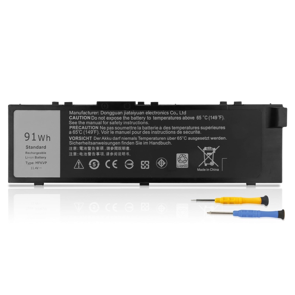 Battery for Dell Precision 15 7510 7520 DL MFKVP