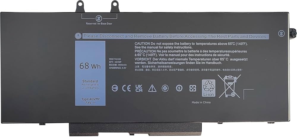 Battery for the Dell Latitude 5400, 5500 DL 4GVMP