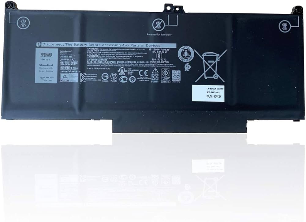  Laptop Battery For Dell Latitude 7300 7400 5300 5310 5300 5310 2-in-1 Series DL MXV9V